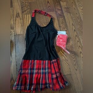 Plaid Red and Black  Costume